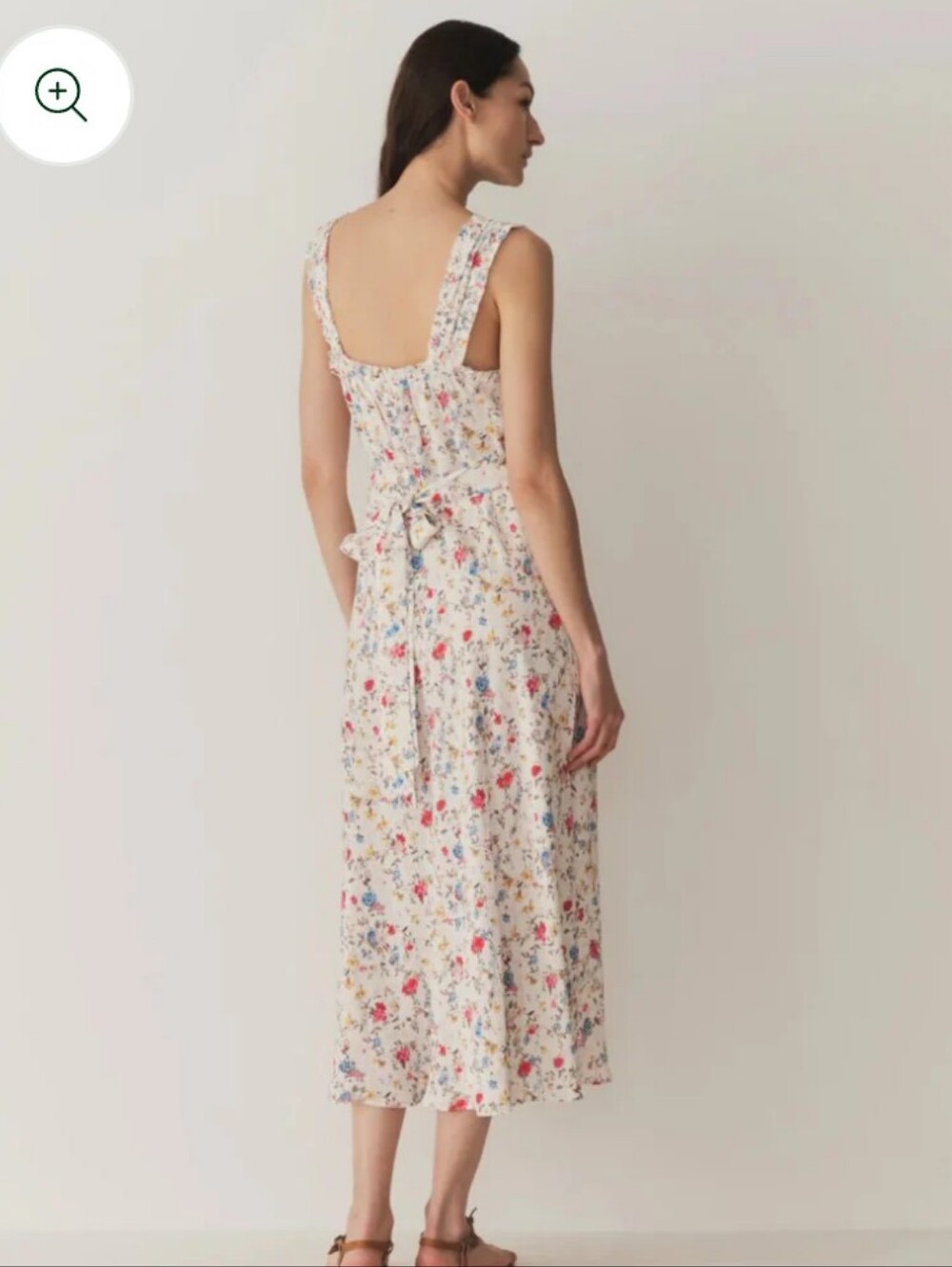 NWT DÔEN Ascella Dress in "Blanc Flowering Meadow" Midi Dress - Picture 15 of 15